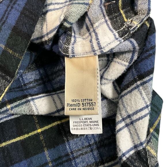 L.L. Bean Men's Multicolor XL 100% Cotton Henley Sweater 3/4 Zip 2 front Pockets - Picture 13 of 13